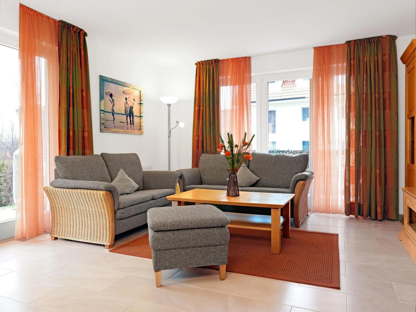 Ostsee Residenz Meeresblick Seemöwe Schwarzer Busch - Living room