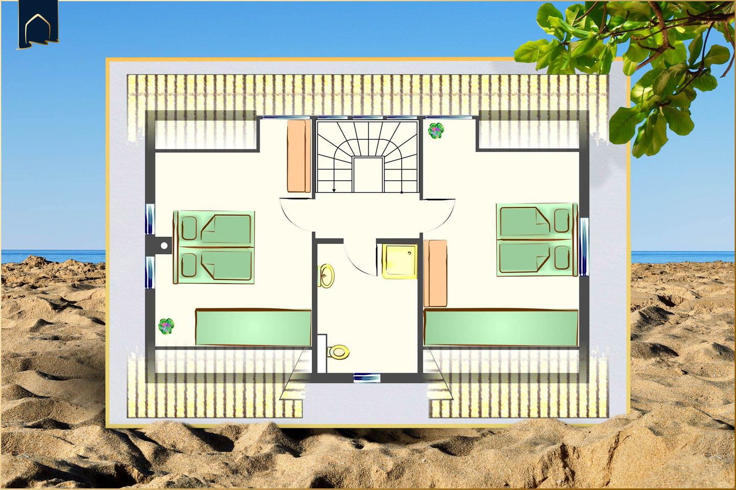  Ferienhaus Örnie Zirchow Fischerdorf - Grundriss