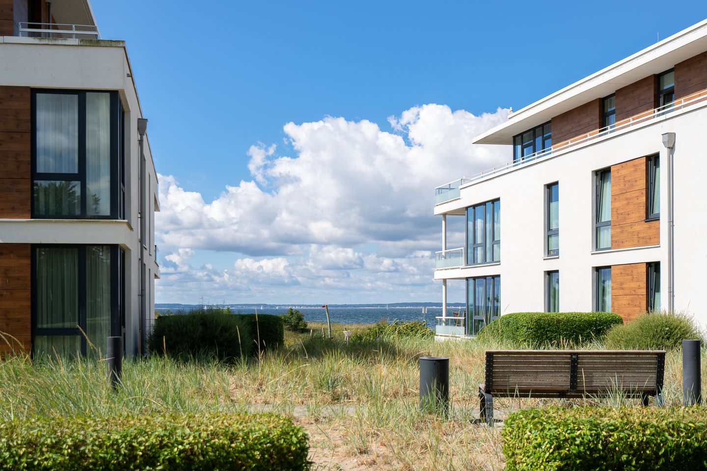Ausblick auf das Meer von der Terrasse
