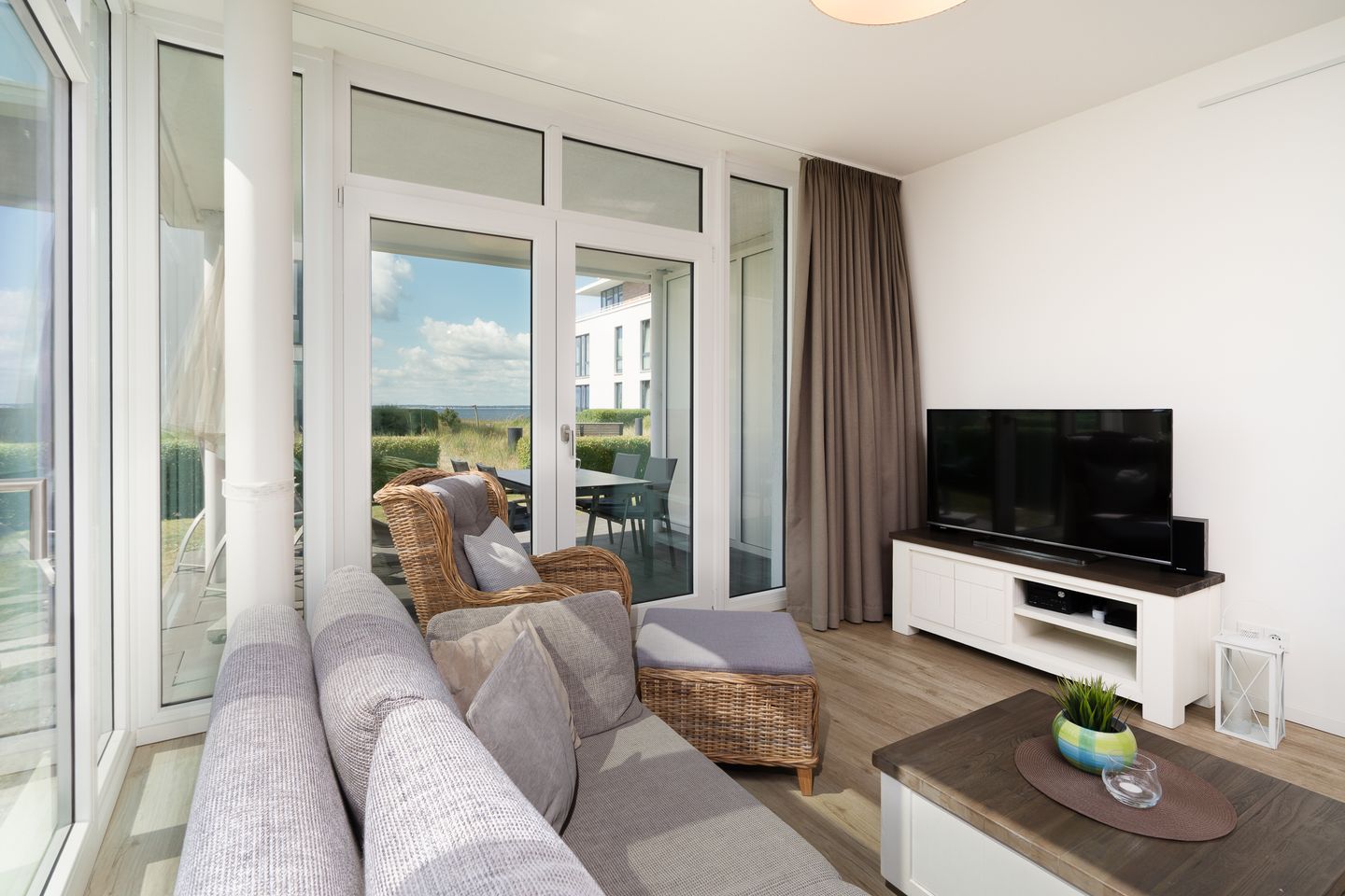 Schöne Ferienwohnung in direkter Nähe zur Ostsee mit Meerblick.