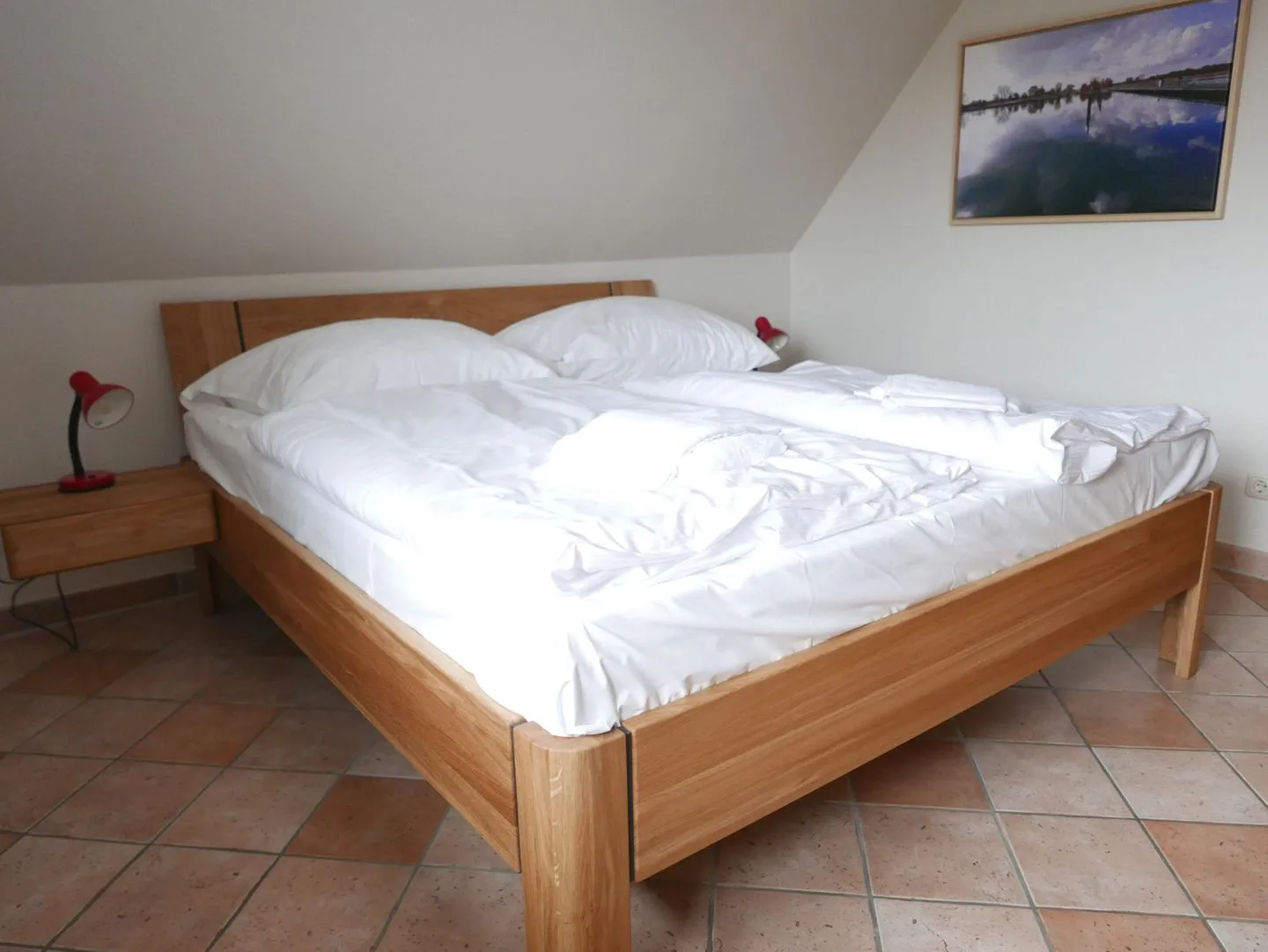 Störtebekerstraße 9 - Wohnung 6 Ostseeheilbad Zingst - Schlafzimmer mit Doppelbett