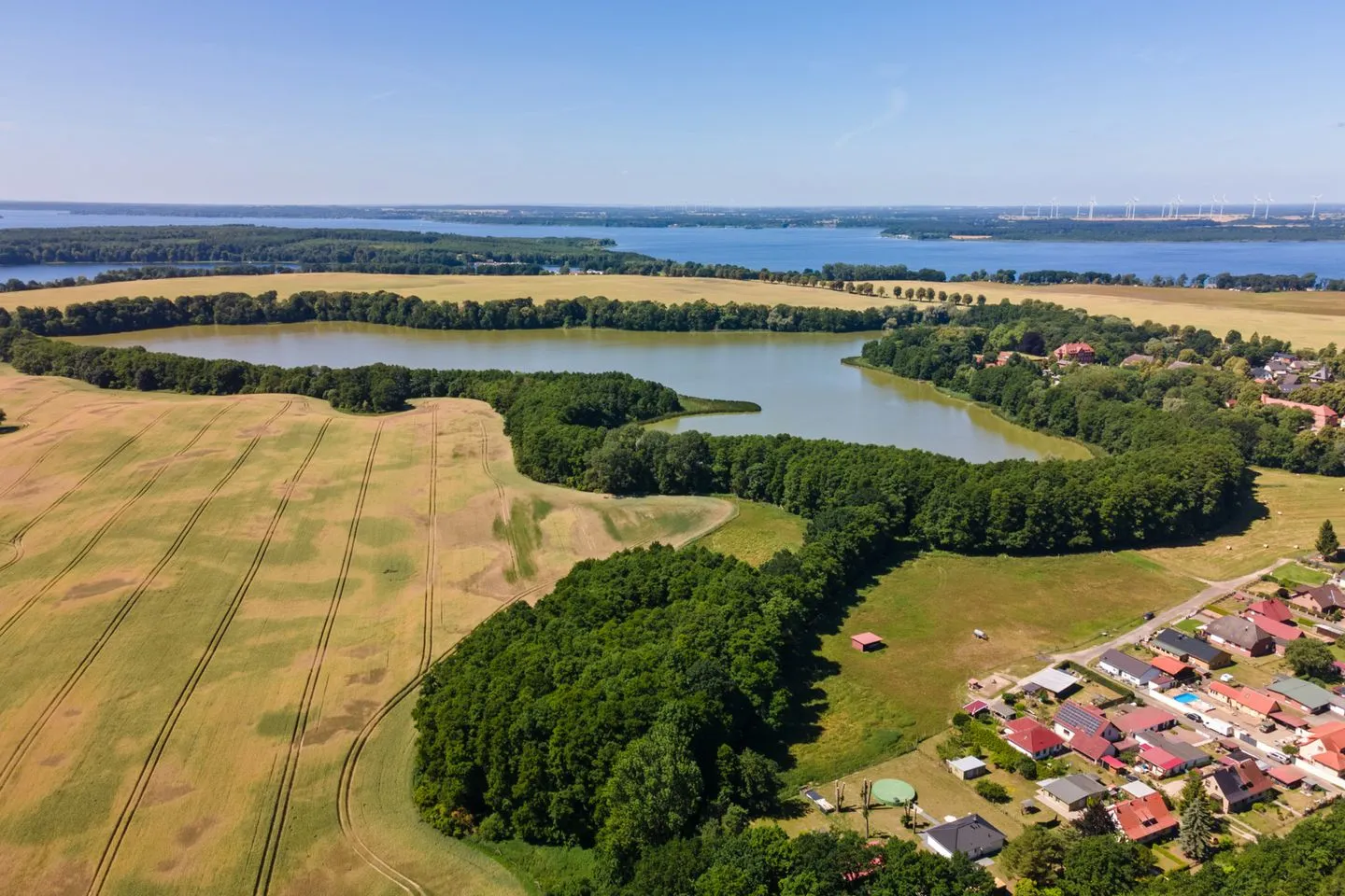 Träumerei Alt-Schwerin - Vogelperspektive