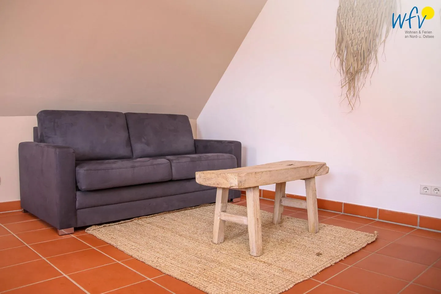 Ferienhaus am Gutspark Dranske Ferienwohnung Sonnenmorgen Rügen - Dranske - Wohnzimmer