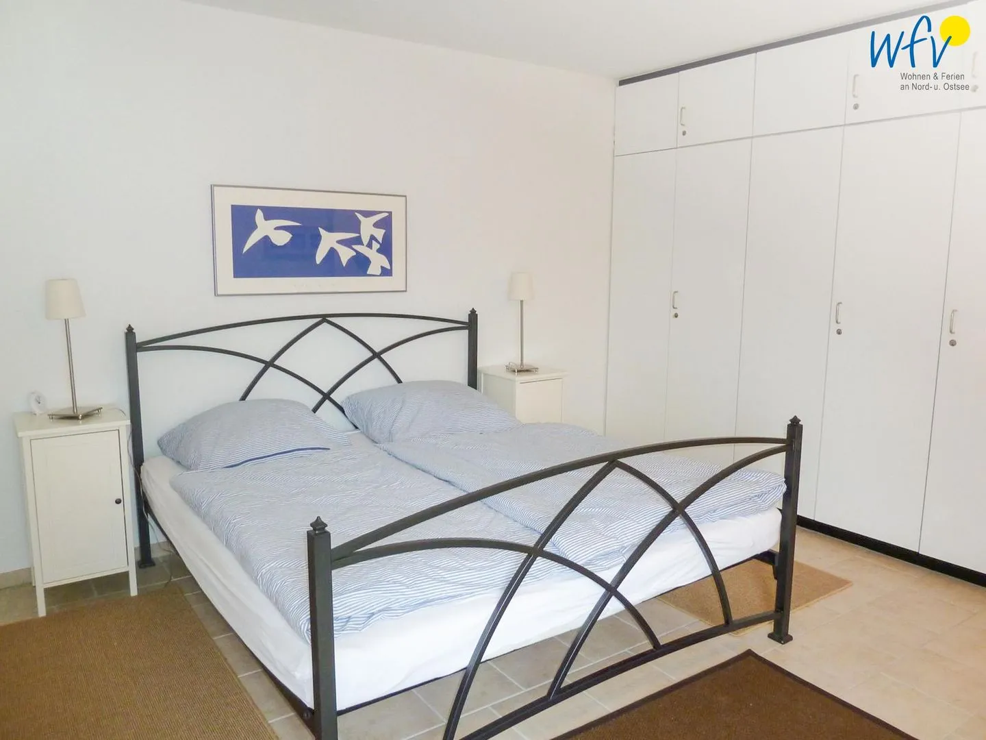 Haus Rasmus Ferienwohnung Kiebitzkoje Langeoog - Schlafzimmer