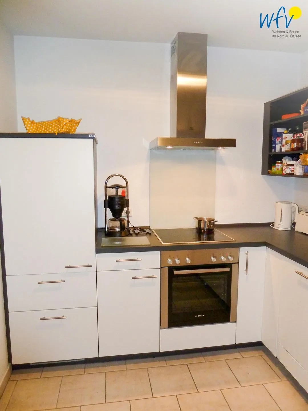 Haus Rasmus Ferienwohnung Kiebitzkoje Langeoog - Küche / Küchenzeile