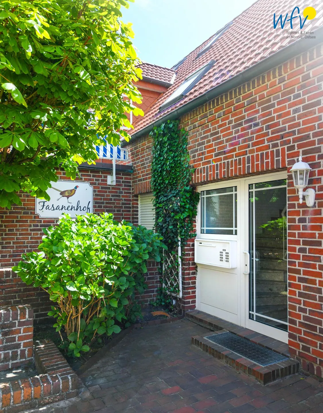 Fasanenhof Ferienwohnung Schaefer Juist - Fassade / Eingang
