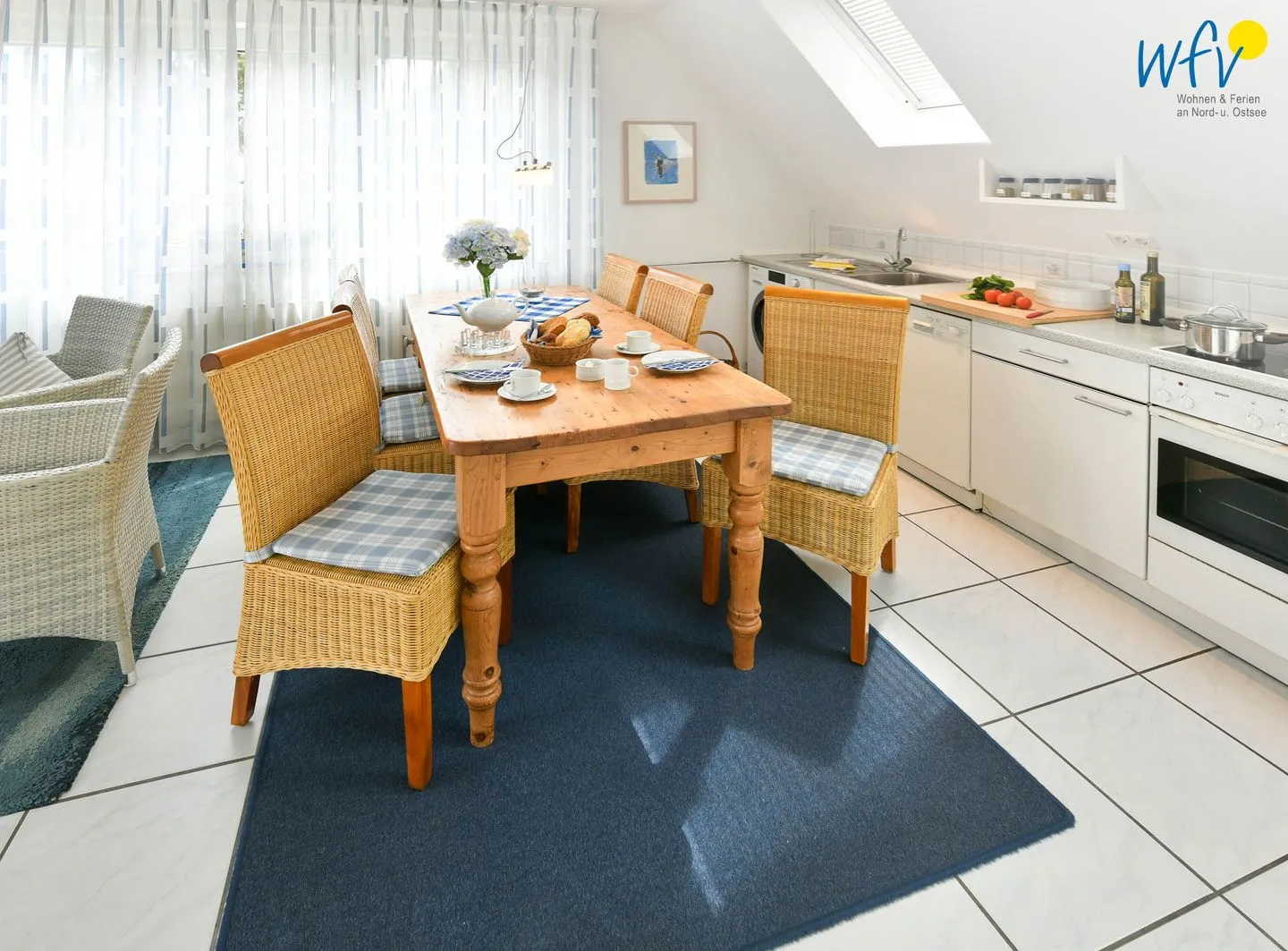 Fasanenhof Ferienwohnung Schaefer Juist - Küche / Küchenzeile