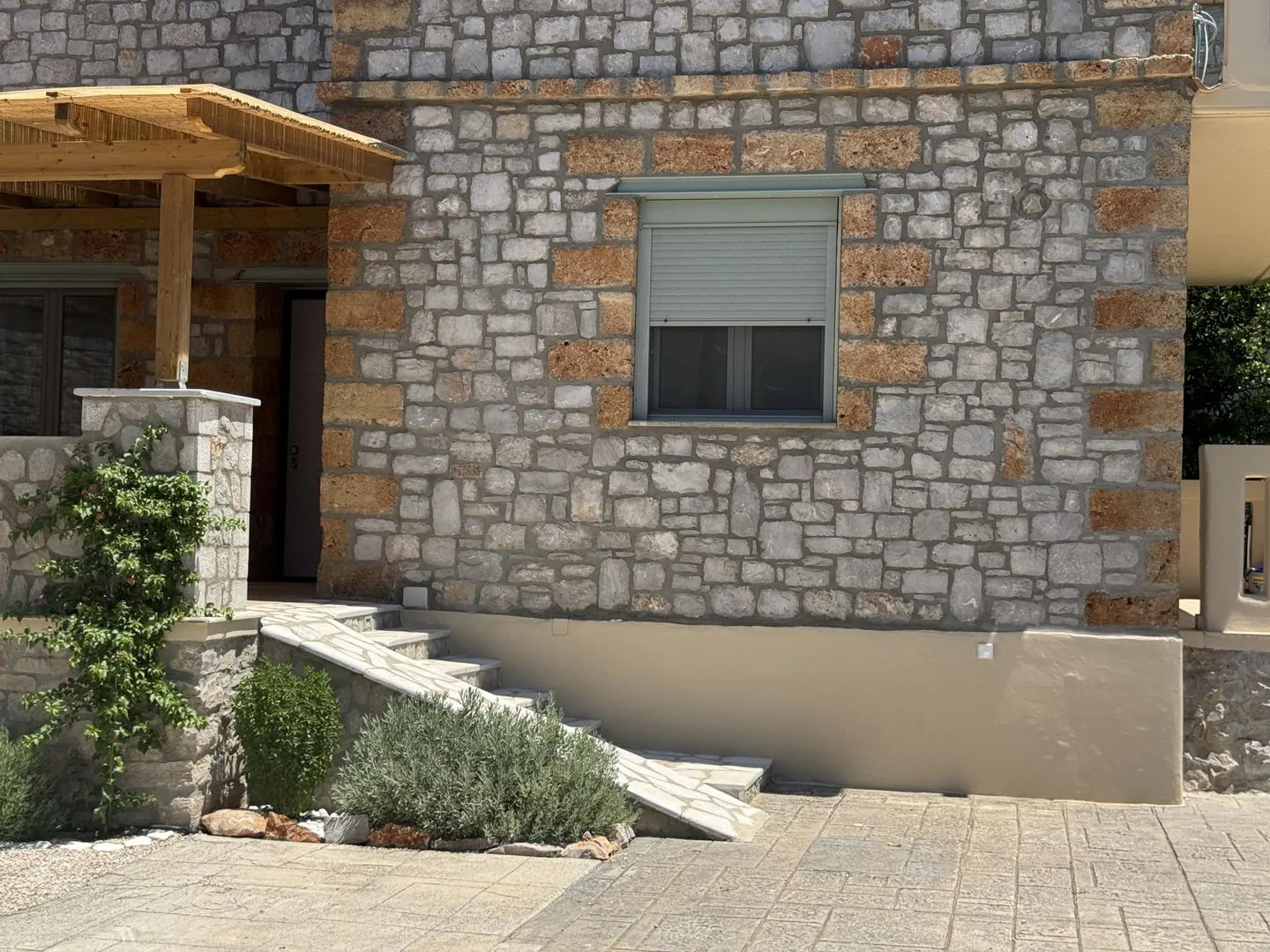 Nanita Stone House Poulithra - Fassade / Eingang