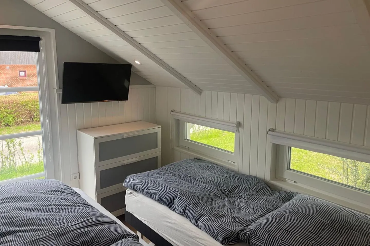 Ferienhaus Bullerbü Holnis - Bett