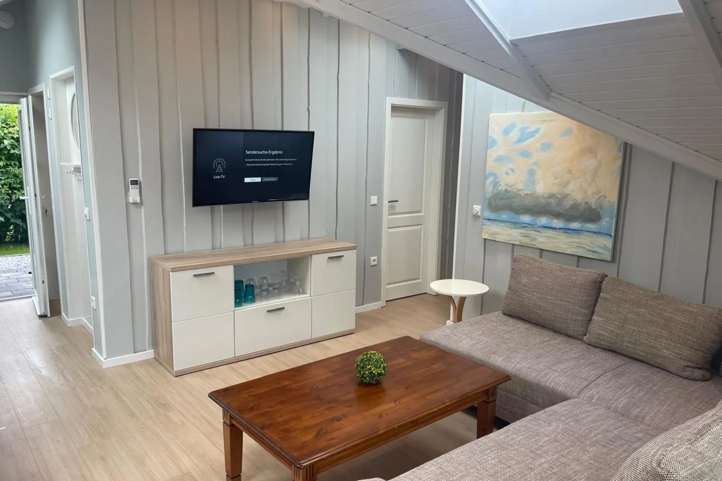 Ferienhaus Bullerbü Holnis - Wohnzimmer