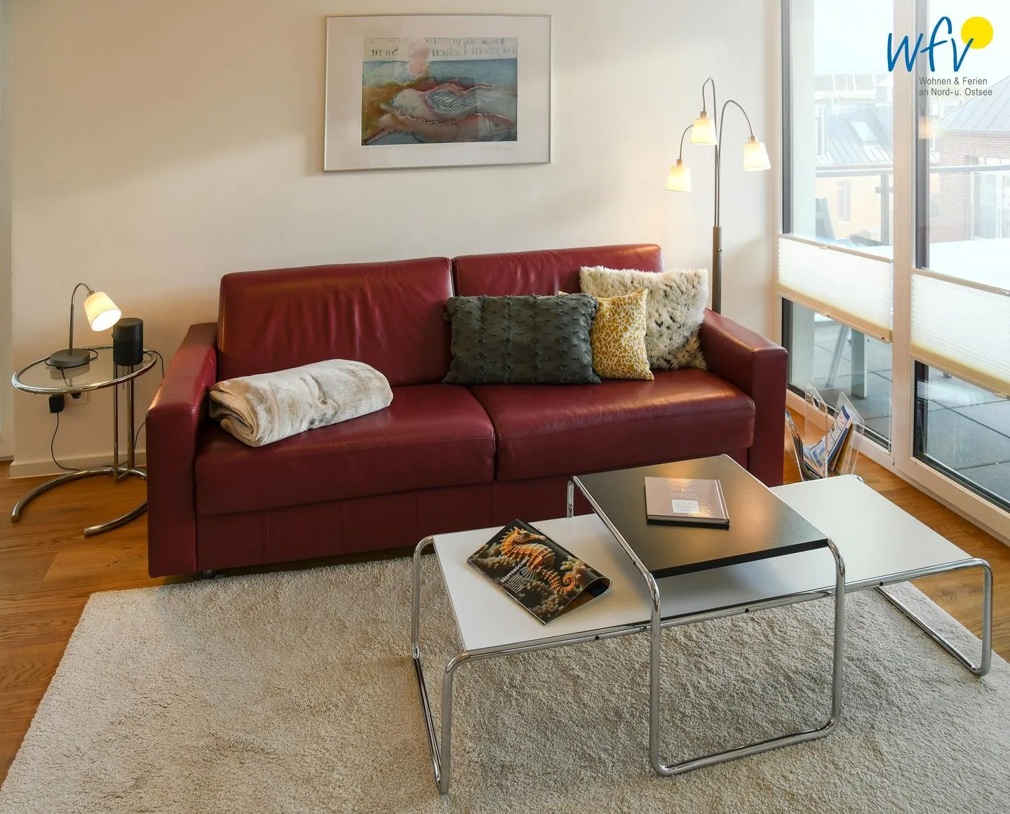 Haus Seeblick Ferienwohnung Strandgold Wangerooge - Wohnzimmer