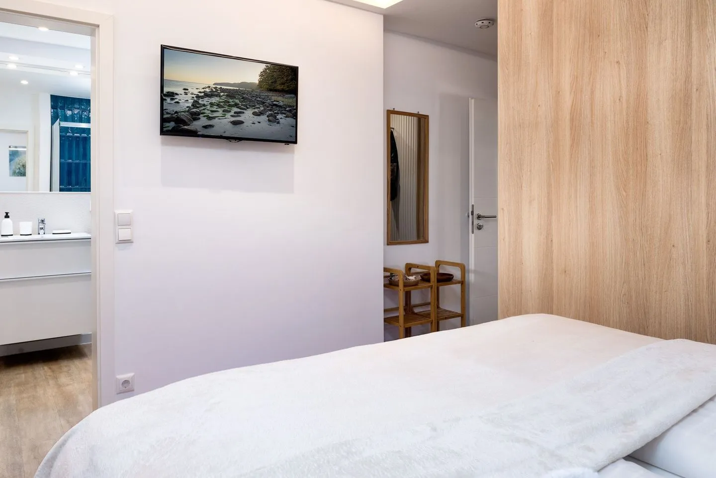 FeWo Silbermöwe - Meerblick,Terrasse, Sauna, Fitness Sassnitz - Schlafzimmer