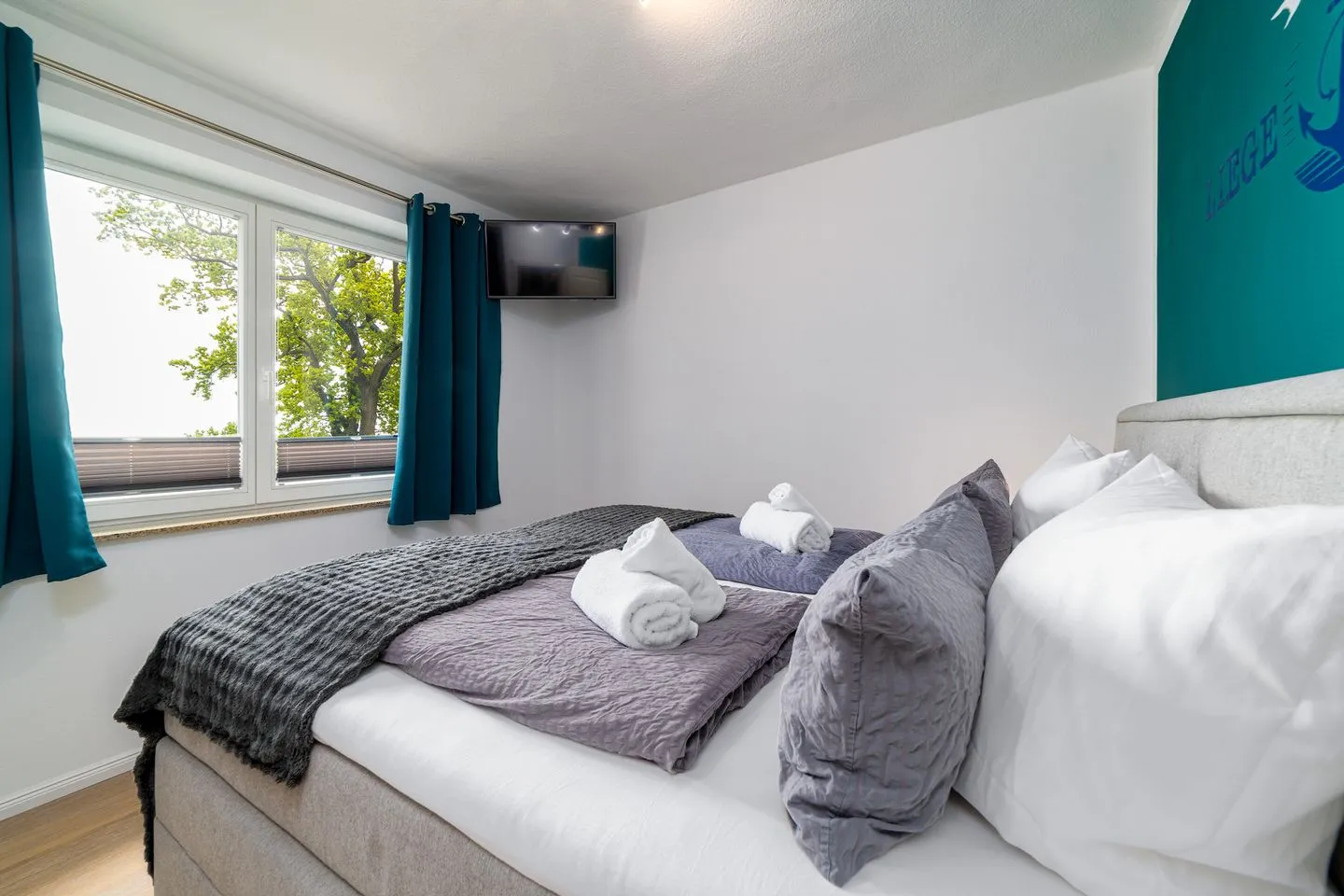 FeWo Sonnenschein - Kamin, Sauna, Meerblick Sassnitz - Schlafzimmer