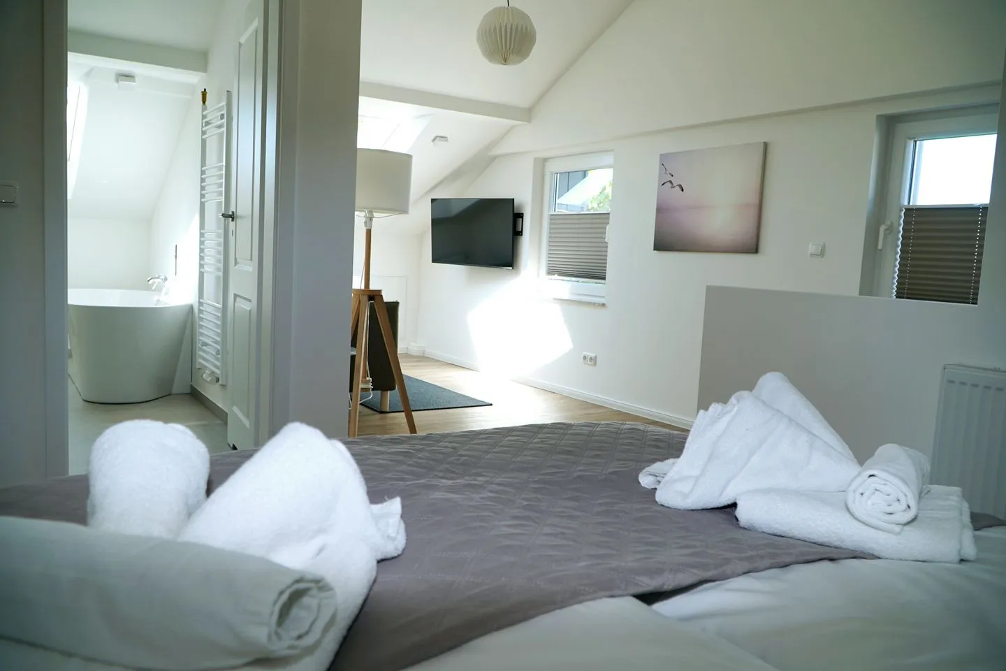 Strandkoje - Leuchtturm Rettin - Schlafzimmer