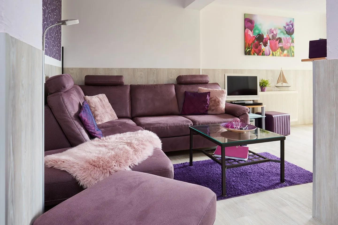 Wohnung 2 (Zeesboothaus) Middelhagen - Wohnzimmer