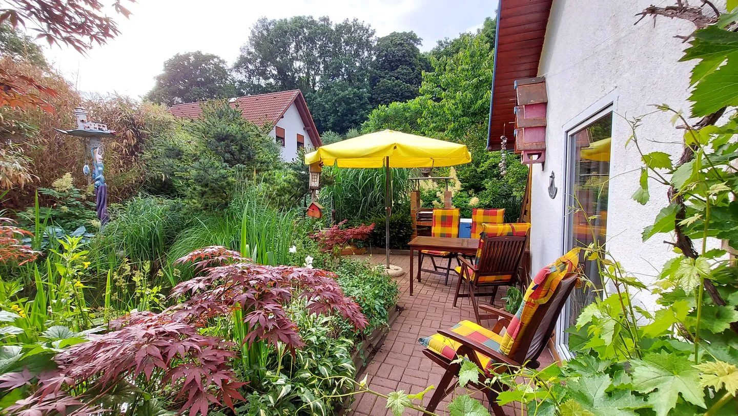 Ferienhaus Julchen Samtens - Terrasse