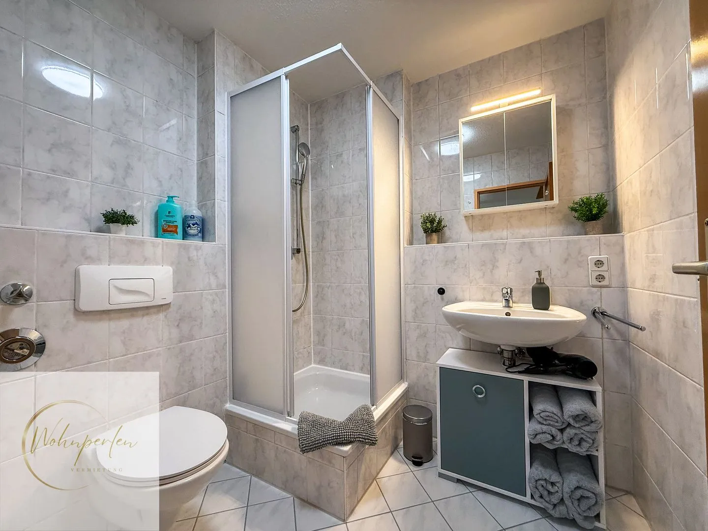 Apartment - NewTown - Balkon Dresden - Badezimmer