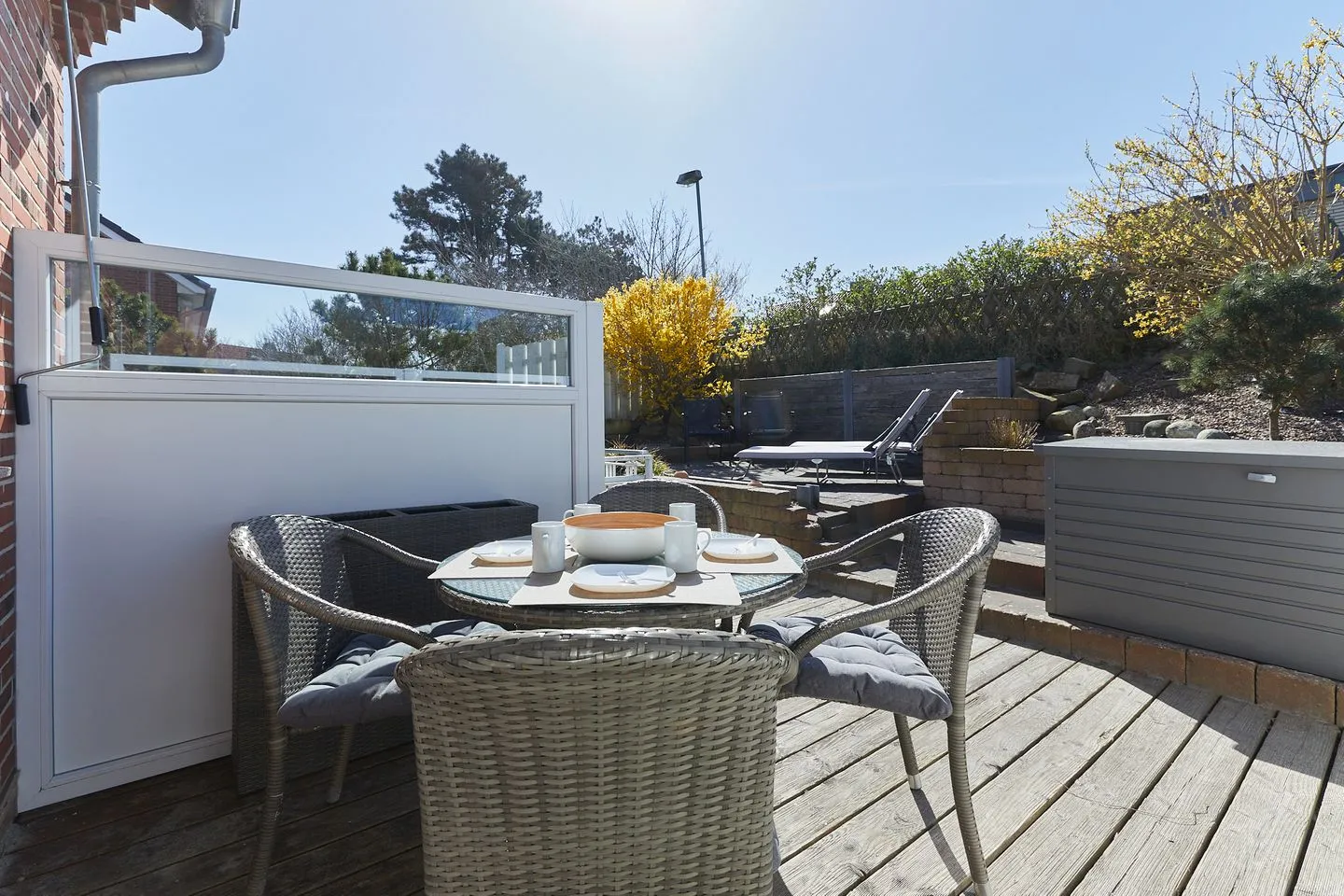 Haus Nordstrand - Ferienwohnung 5 Borkum - Terrasse