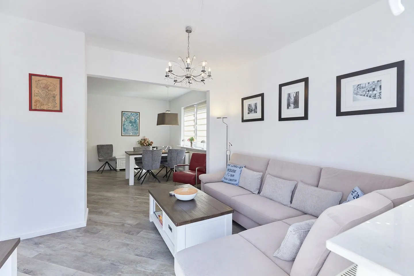 Haus Nordstrand - Ferienwohnung 5 Borkum - Wohnzimmer