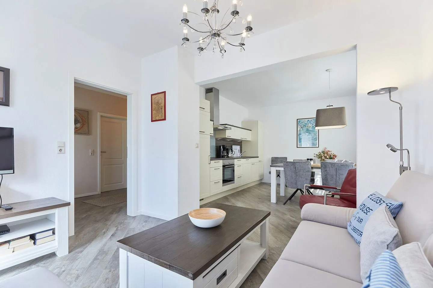 Haus Nordstrand - Ferienwohnung 5 Borkum - Wohnzimmer