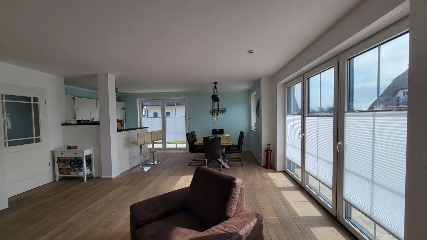 Ferienhaus Heimathafen Dranske - Wohnzimmer