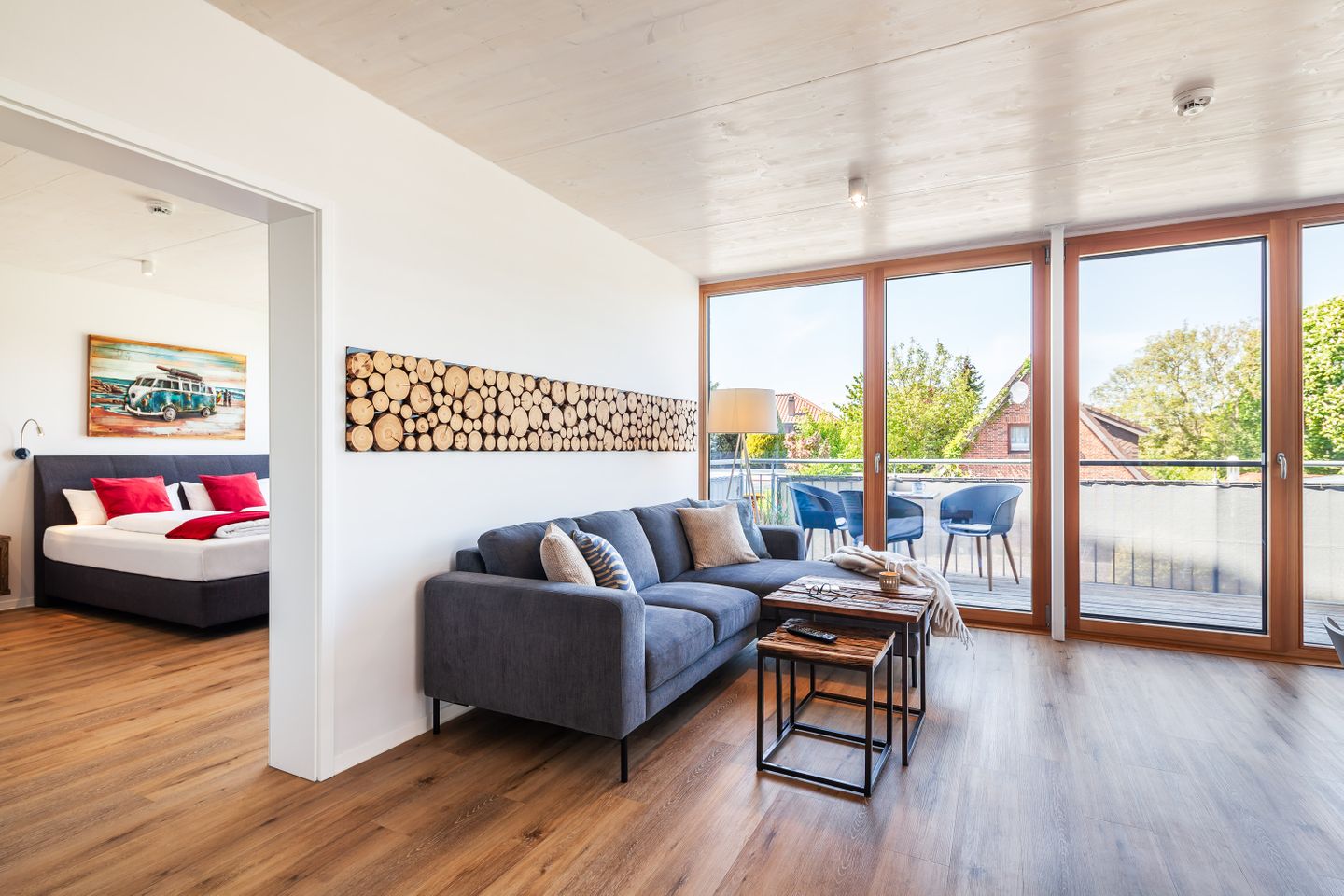 Wohnung Flut, Wohnzimmer