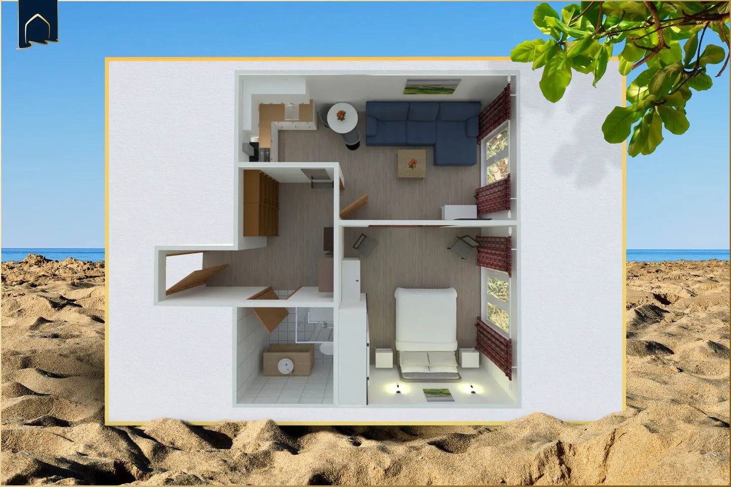Ferienwohnung Kranich Ostseebad Heringsdorf - Grundriss