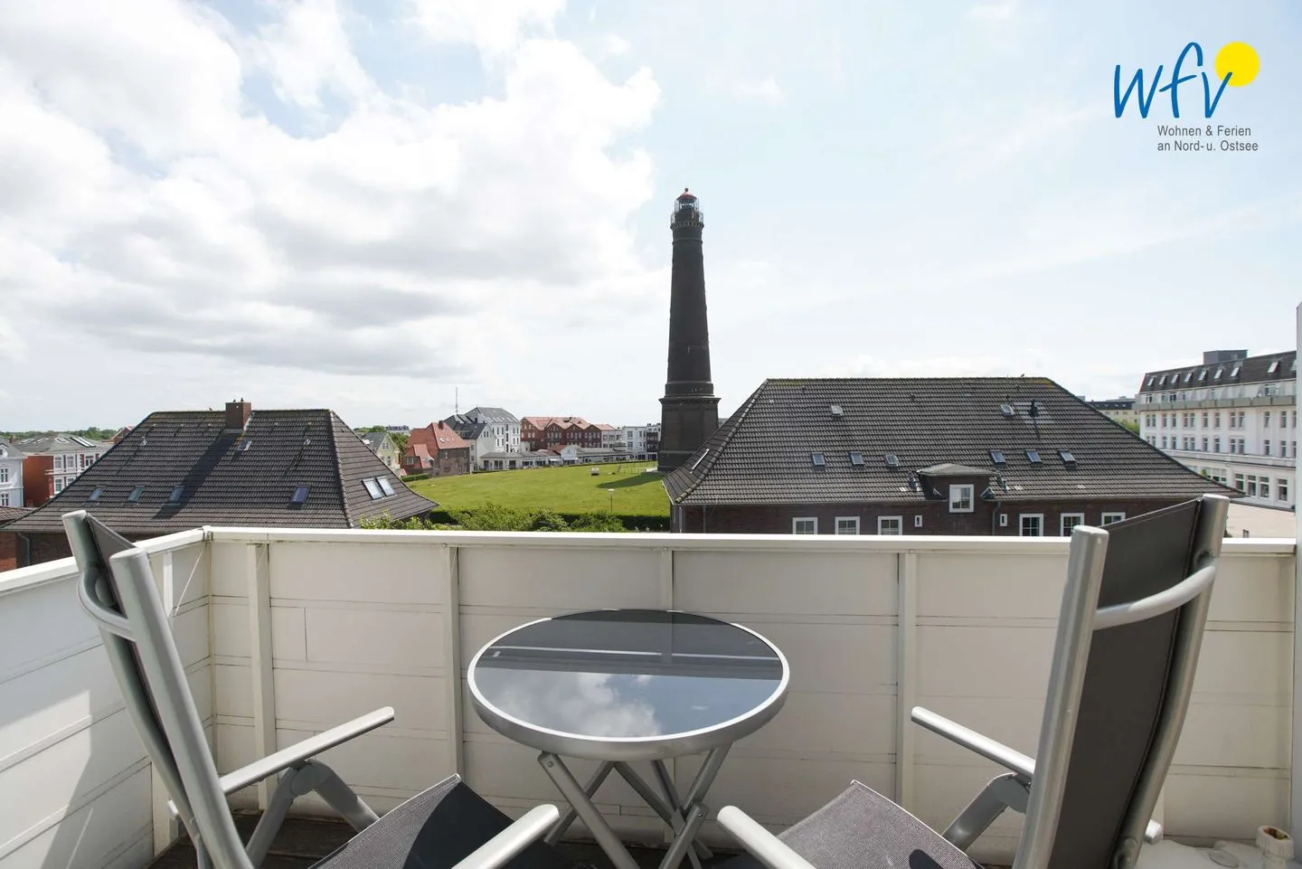 Apartmenthaus Roberta Ferienwohnung Leuchtturm Borkum - Balkon