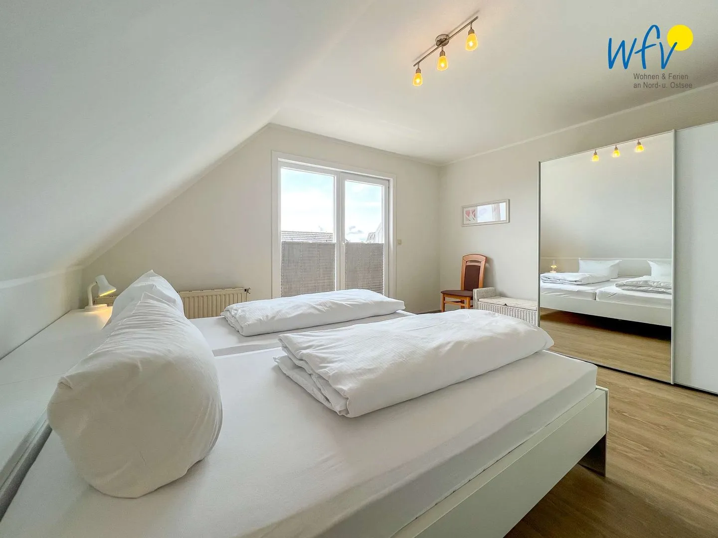 Apartmenthaus Roberta Ferienwohnung Leuchtturm Borkum - Schlafzimmer