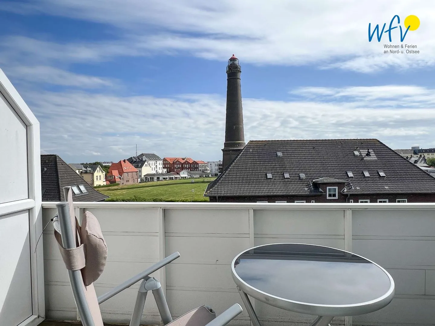 Apartmenthaus Roberta Ferienwohnung Meerblick Borkum - Balkon