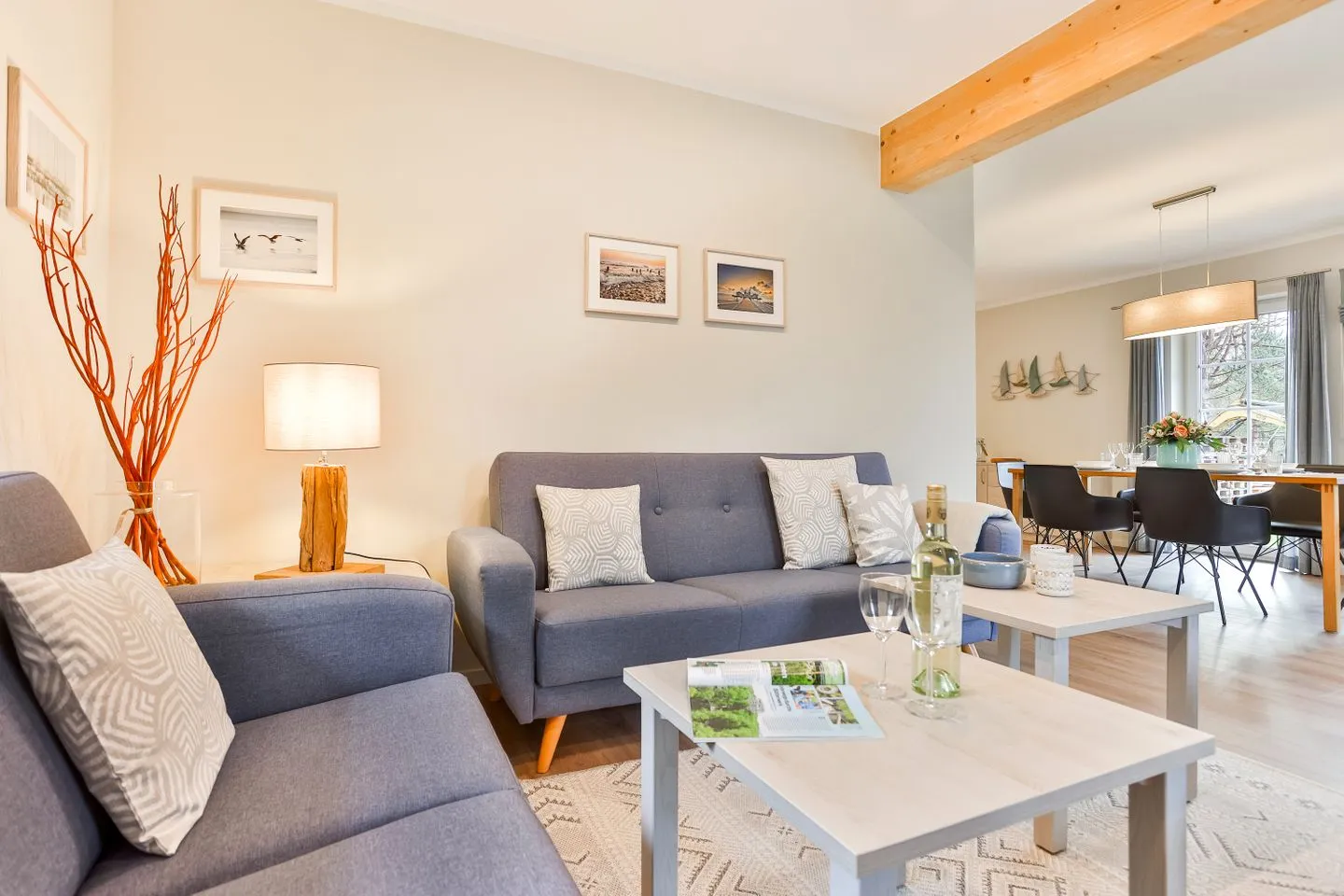 Ferienhaus Hygge Wiek - Wohnzimmer