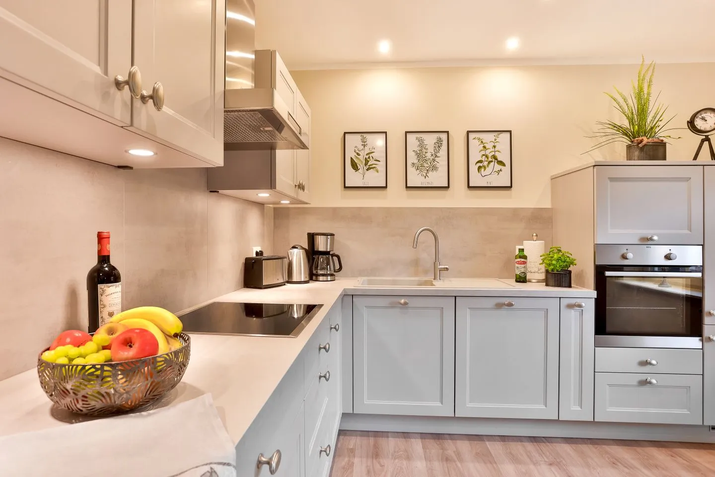 Ferienhaus Hygge Wiek - Küche / Küchenzeile