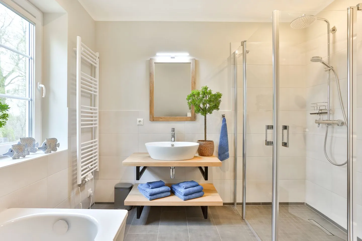 Ferienhaus Hygge Wiek - Badezimmer