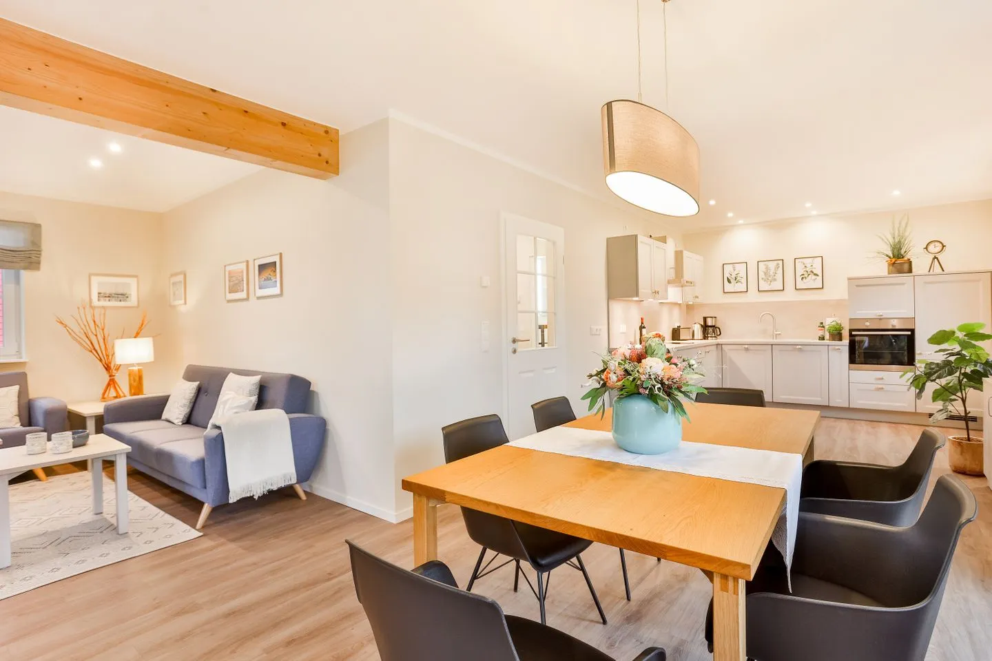 Ferienhaus Hygge Wiek - Wohnzimmer