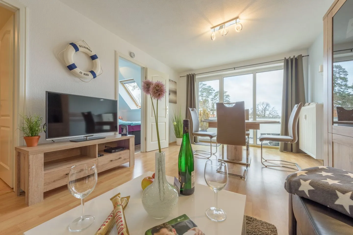 Ferienwohnung Lebensart Baabe - Wohnzimmer