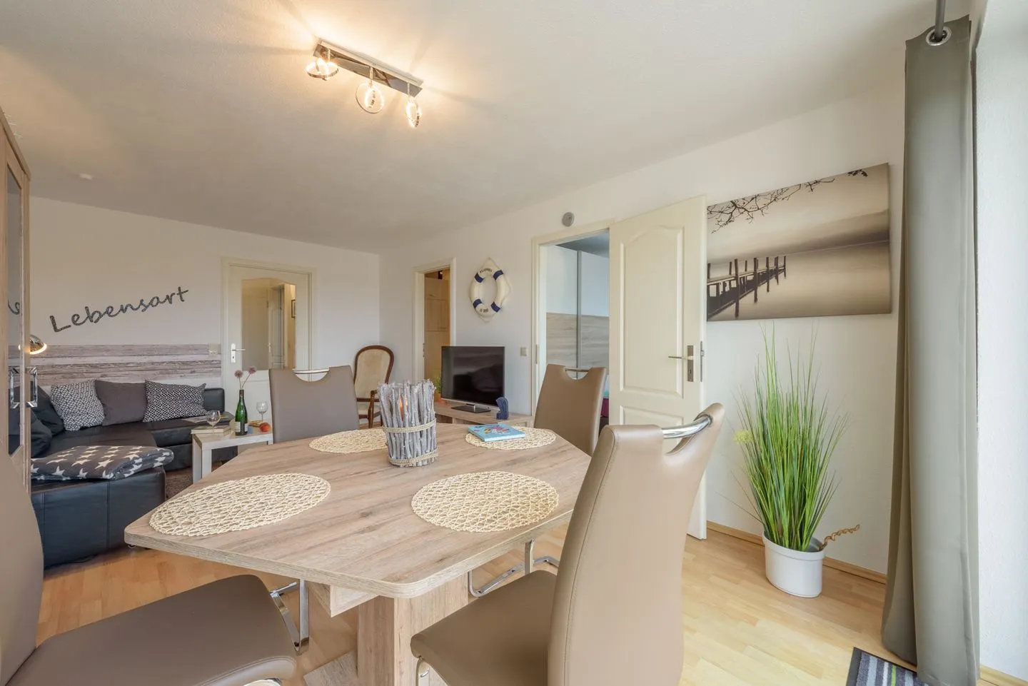 Ferienwohnung Lebensart Baabe - Wohnzimmer