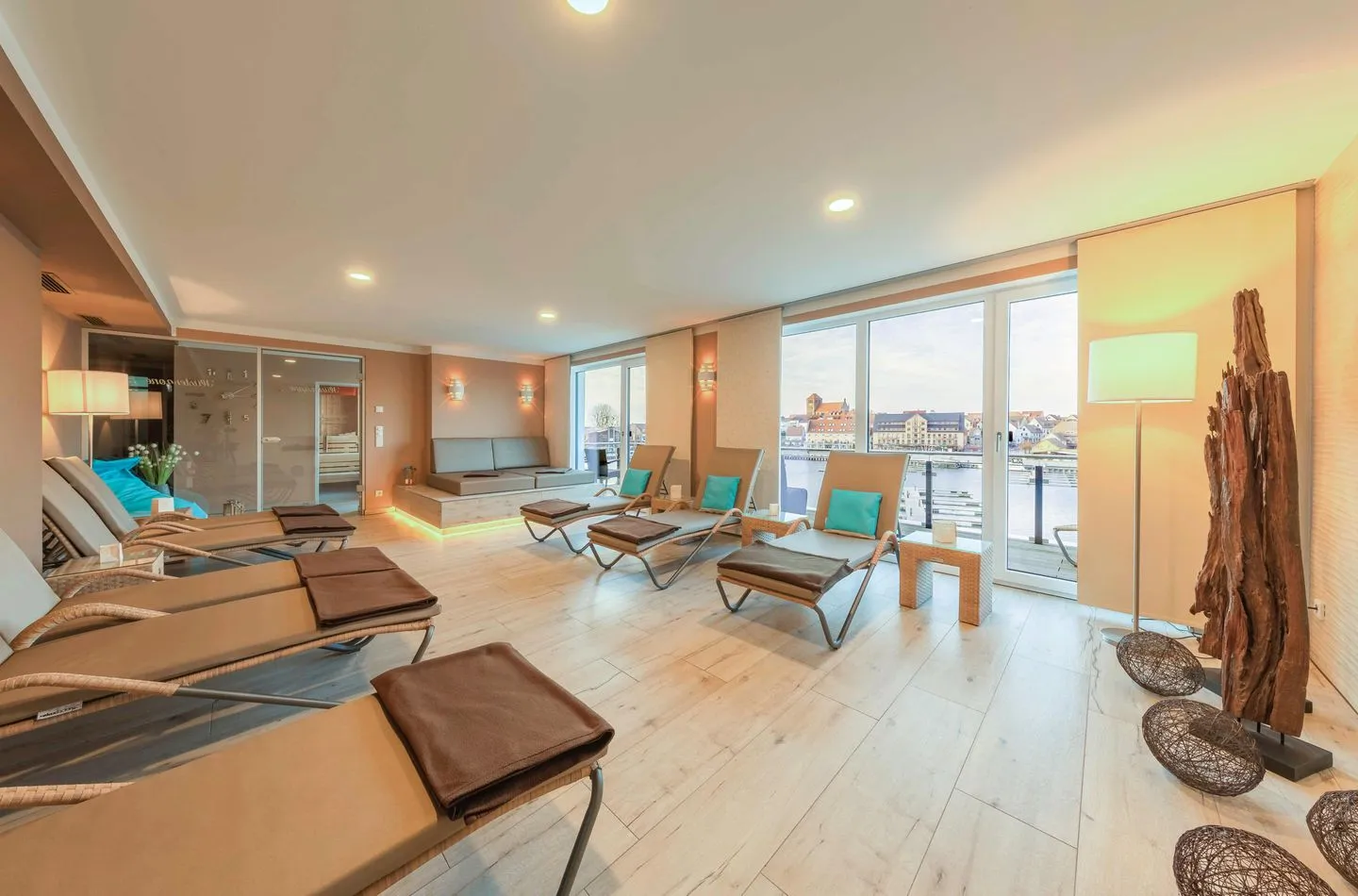 Fischotter Waren (Müritz) - Ferienwohnung Fischotter: Fitnessraum & Relaxbereich
