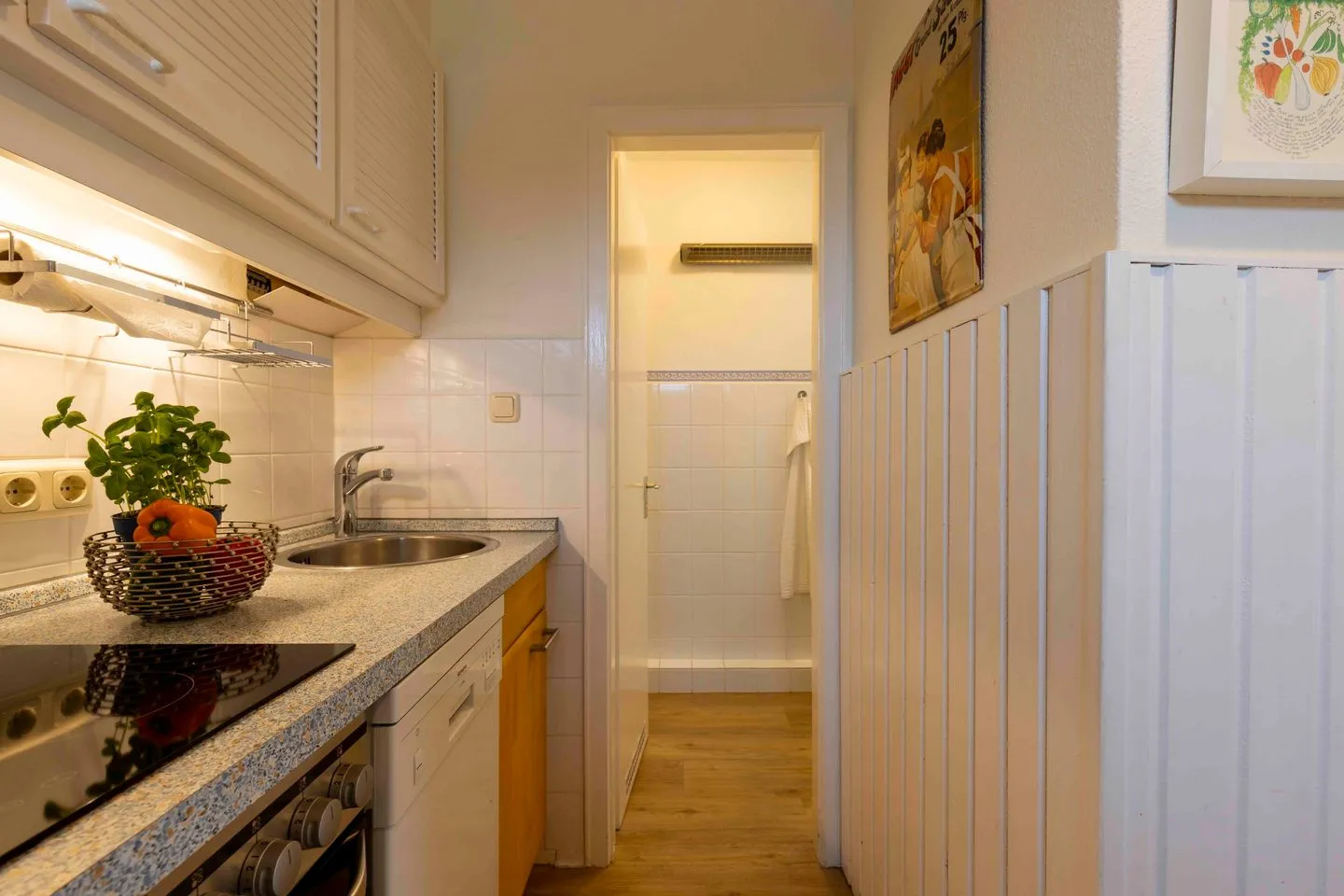 (MEI6) Ferienwohnung Passat Niendorf - Küche / Küchenzeile