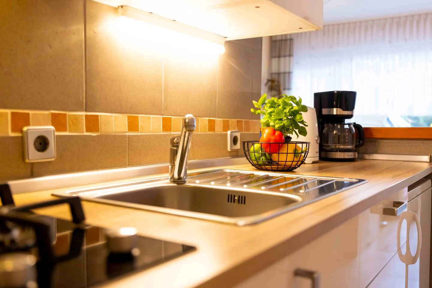 (MEI6b) Ferienwohnung "Matysik" Niendorf - Küche / Küchenzeile