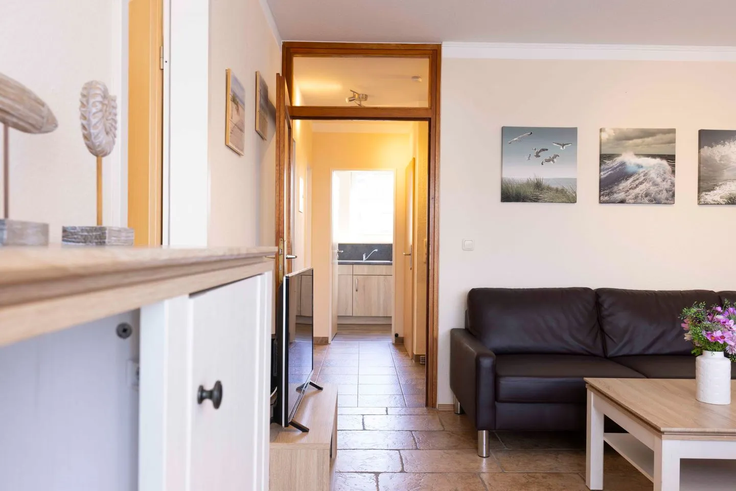 (MEI27a) Ferienwohnung "Ostseetraum" Niendorf - Wohnzimmer