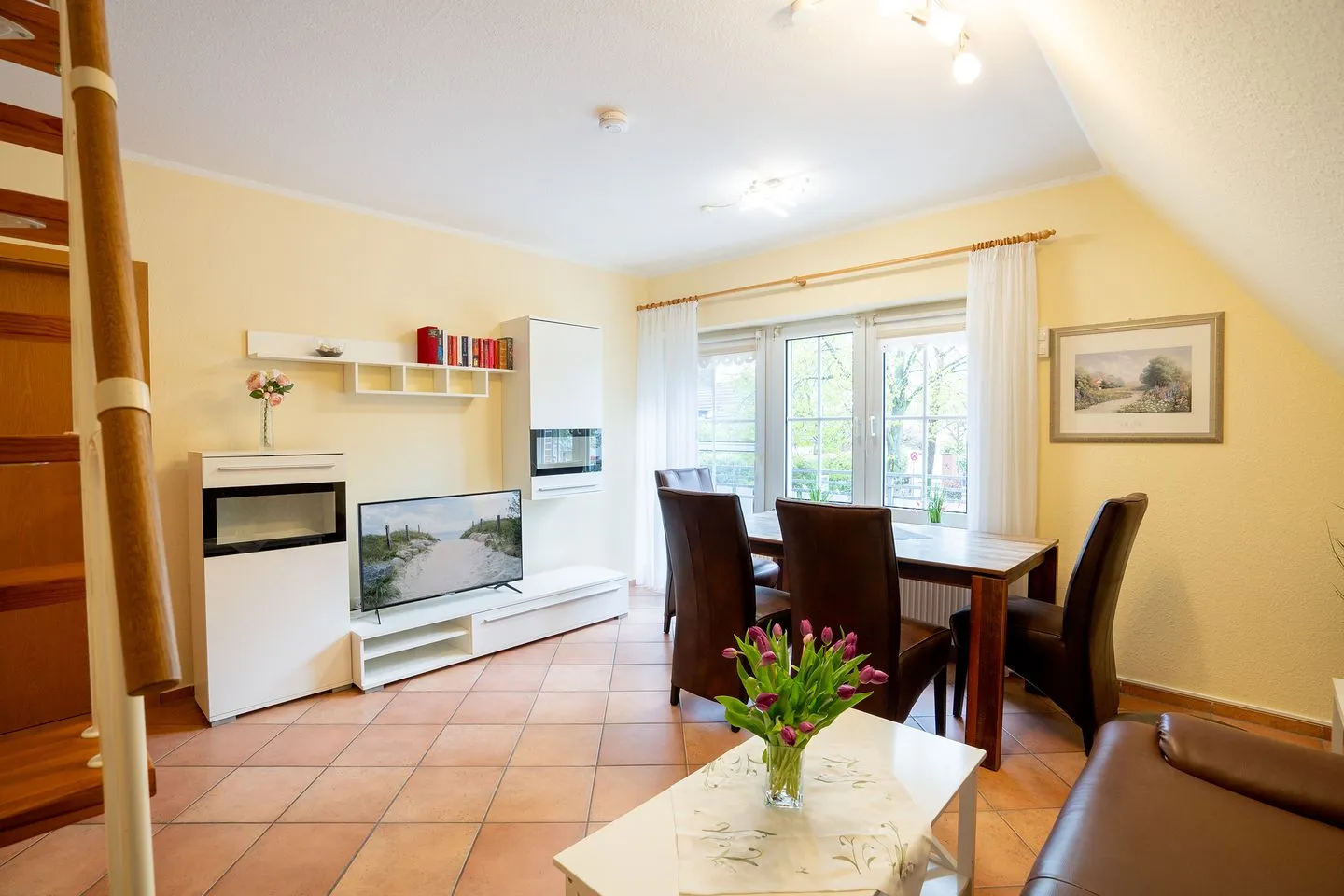 (STR47a) Ferienwohnung "Heitmann" Niendorf - Wohnzimmer