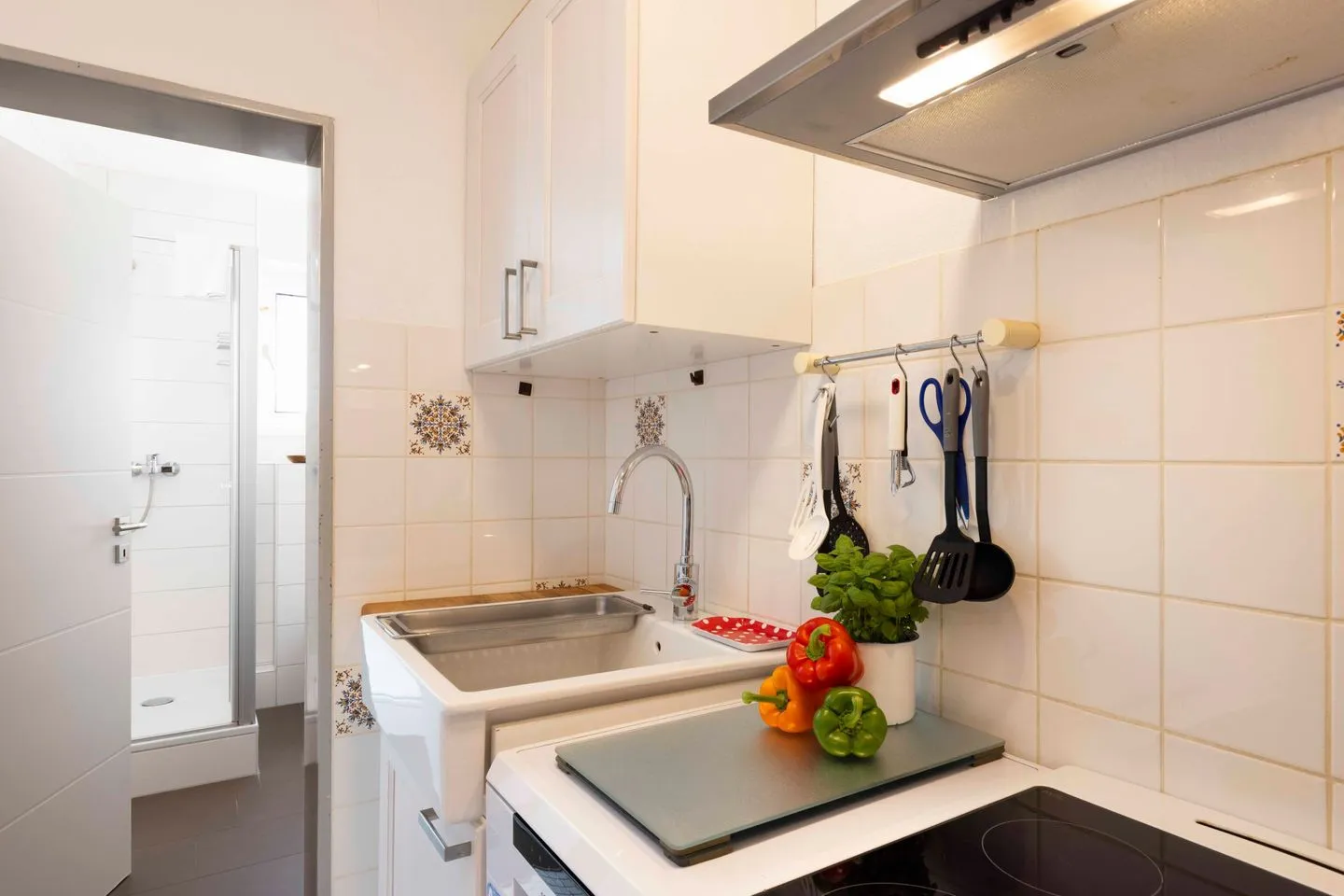 (STR73) Ferienhaus "Meeresblick" Niendorf - Küche / Küchenzeile