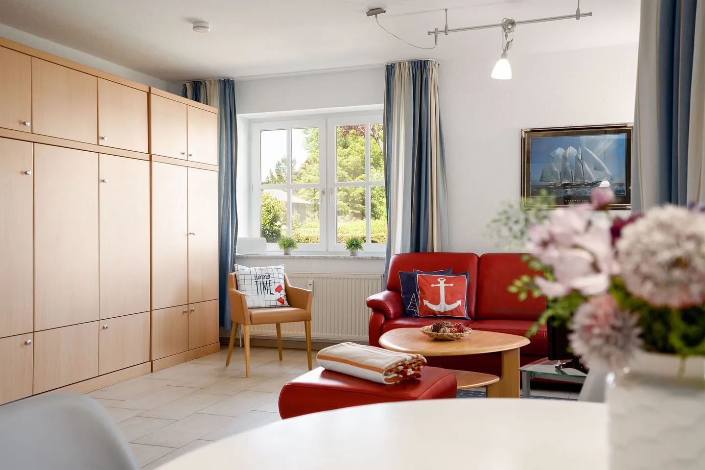 (STR80a) Ferienwohnung "Haus Atlanta" Niendorf - Wohnzimmer