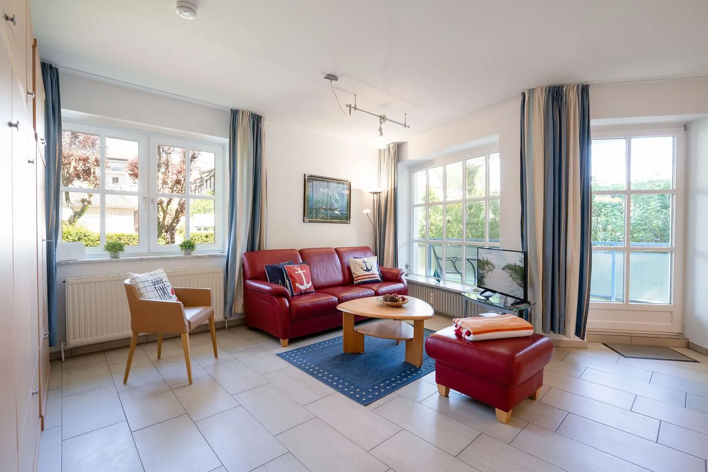 (STR80a) Ferienwohnung "Haus Atlanta" Niendorf - Wohnzimmer