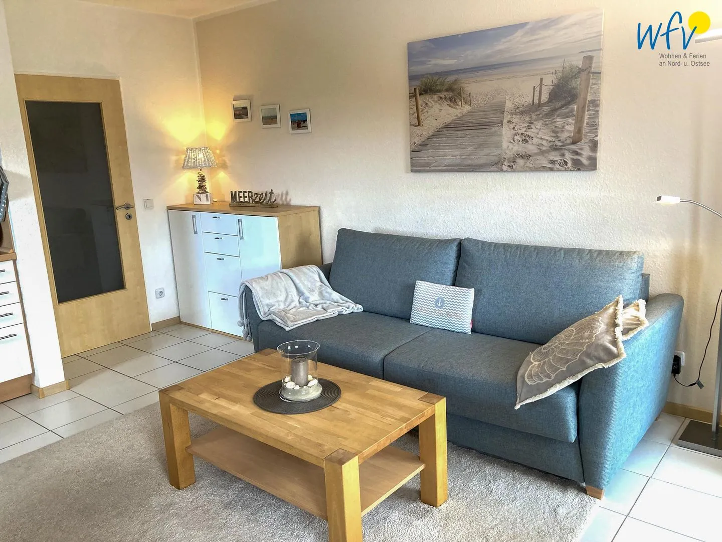 Strandhus Ferienwohnung MeerZeit Borkum - Wohnzimmer