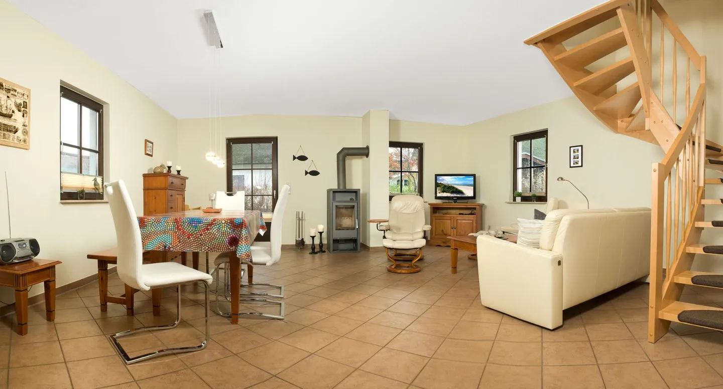 Reetdachhaus Hus Kieker Timmendorf Strand - Living room