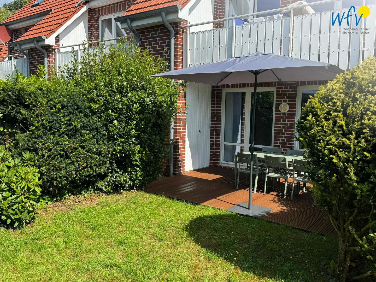 Ferienhäuser Jadehörn Ferienhaus Dünen Hus Wangerooge - Gartenblick