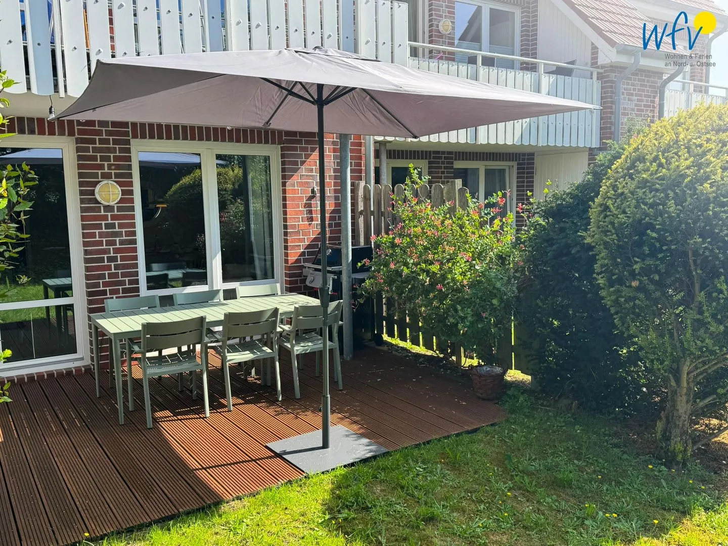 Ferienhäuser Jadehörn Ferienhaus Dünen Hus Wangerooge - Gartenblick