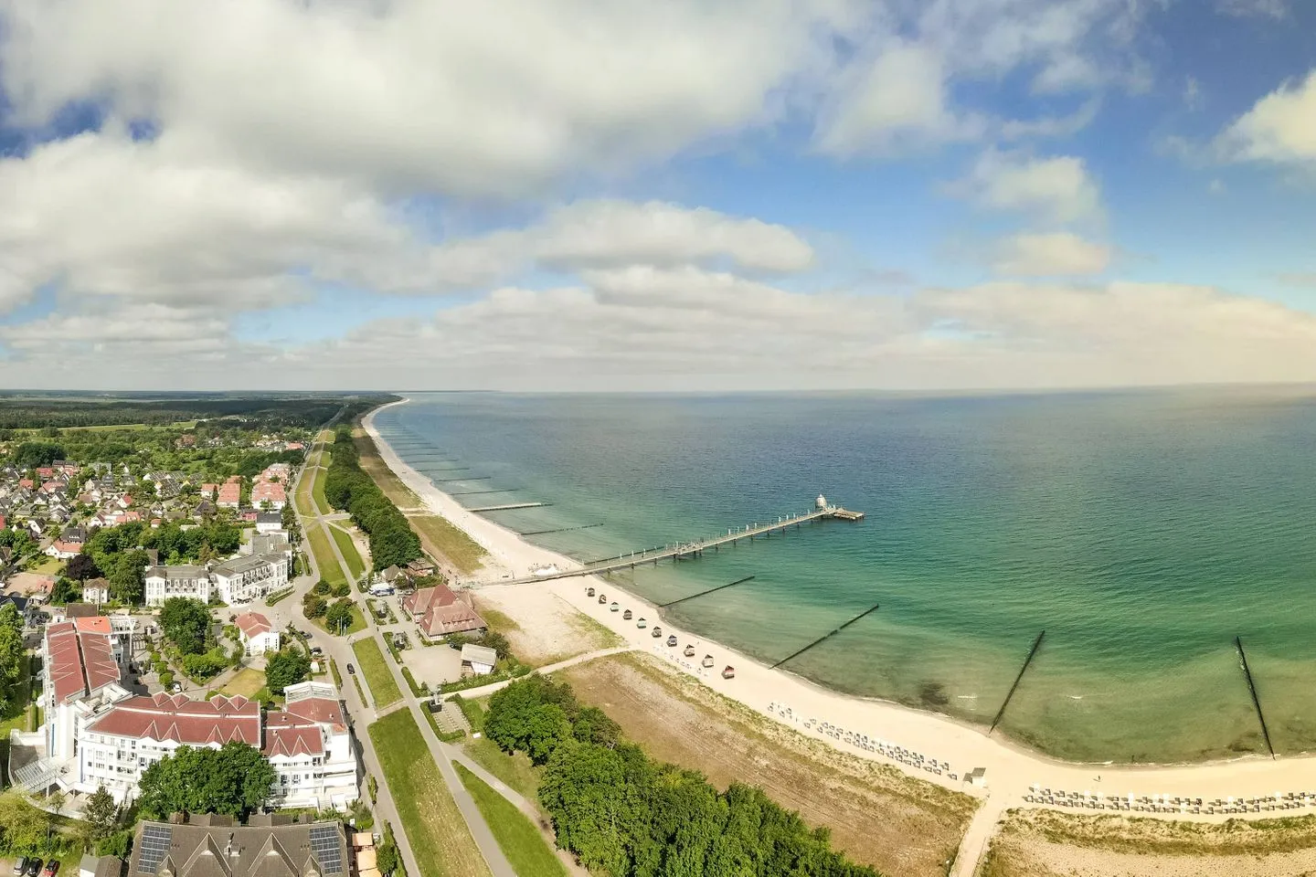 Deichperle Zingst - Ferienwohnung Deichperle Zingst - Sandstrand bis zum Horizont