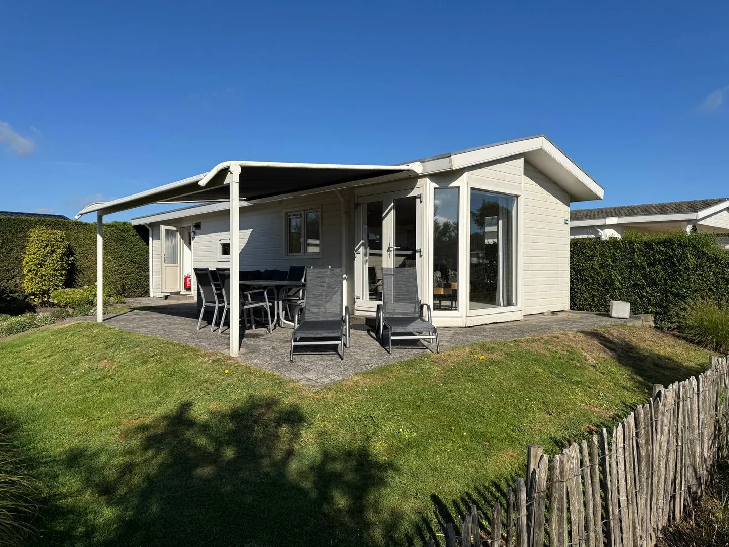 Breskens Chalet Huis Joschi mit Zaun Haus Nr. G139 Zeeland -
